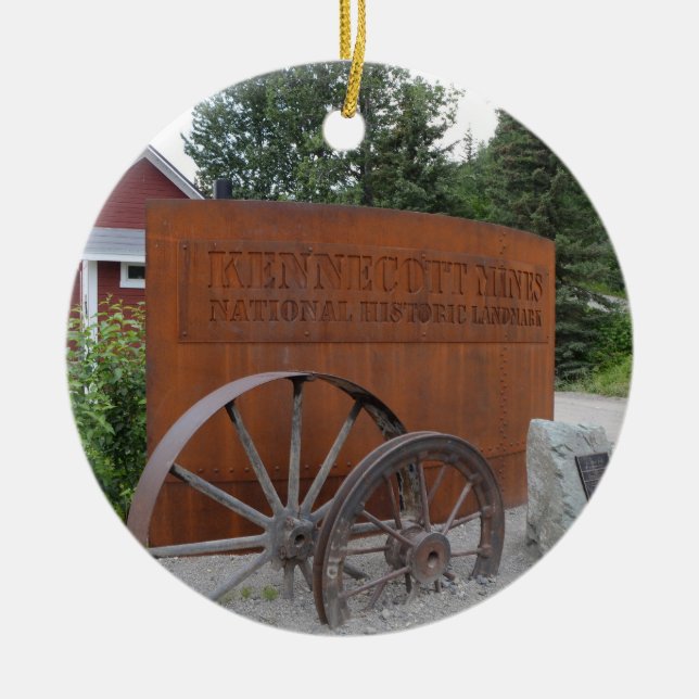 Kennecott Mine in Alaska Keramik Ornament (Vorne)