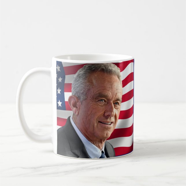 Kennedy24 - Robert F Kennedy Jr für Präsident 2024 Kaffeetasse (Links)
