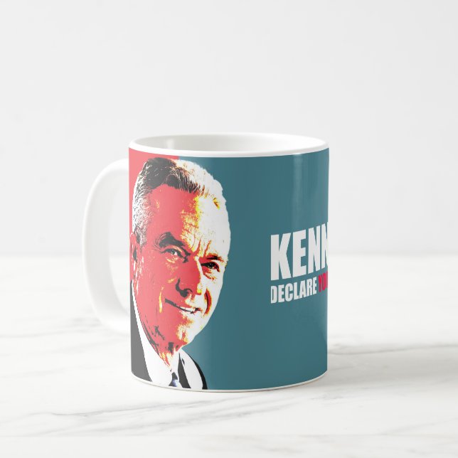 Kennedy24 - Robert F Kennedy Jr für Präsident 2024 Kaffeetasse (Vorderseite Links)