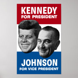 Kennedy and Johnson 1960 Wahlplakat Poster