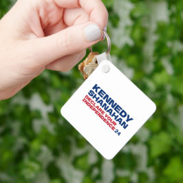 Kennedy and Shanahan 2024 Slogan Button Button Schlüsselanhänger