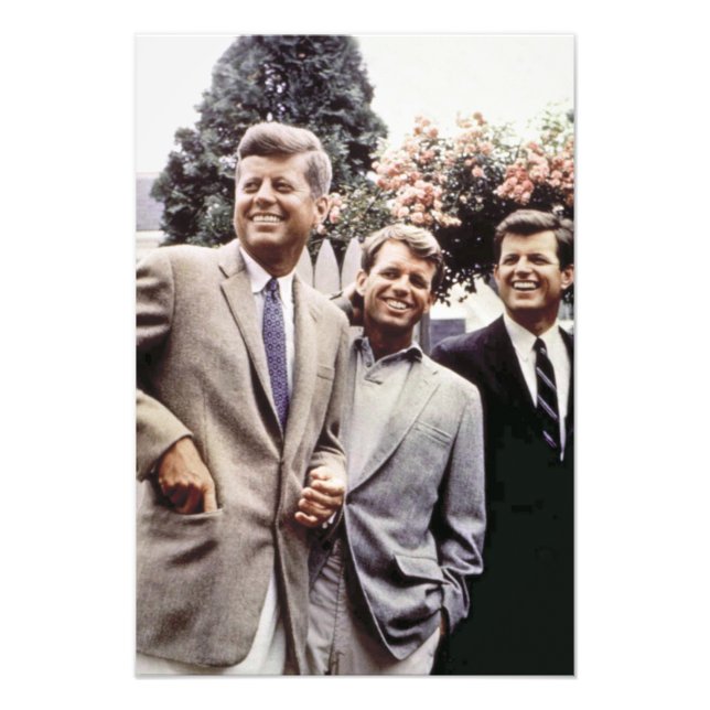 Kennedy Brothers, Präsident John, Robert & Ted Fotodruck (Vorne)