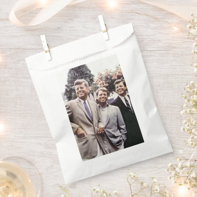 Kennedy Brothers, Präsident John, Robert & Ted Geschenktütchen (Ausgeschnitten)