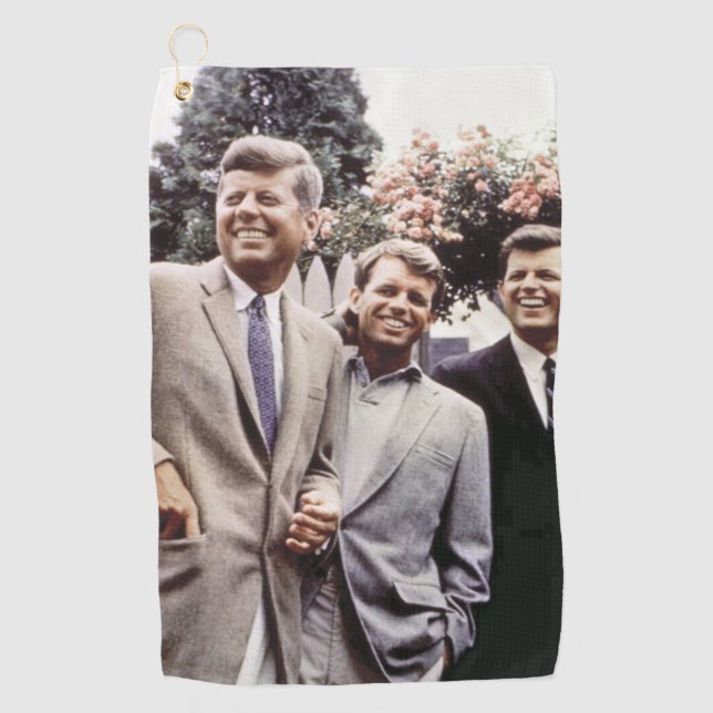 Kennedy Brothers, Präsident John, Robert & Ted Golfhandtuch (Vorderseite)