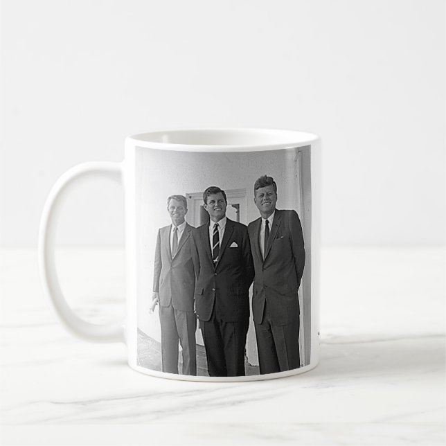 Kennedy-Brüder, John, Ted, Robert Kaffeetasse (Links)