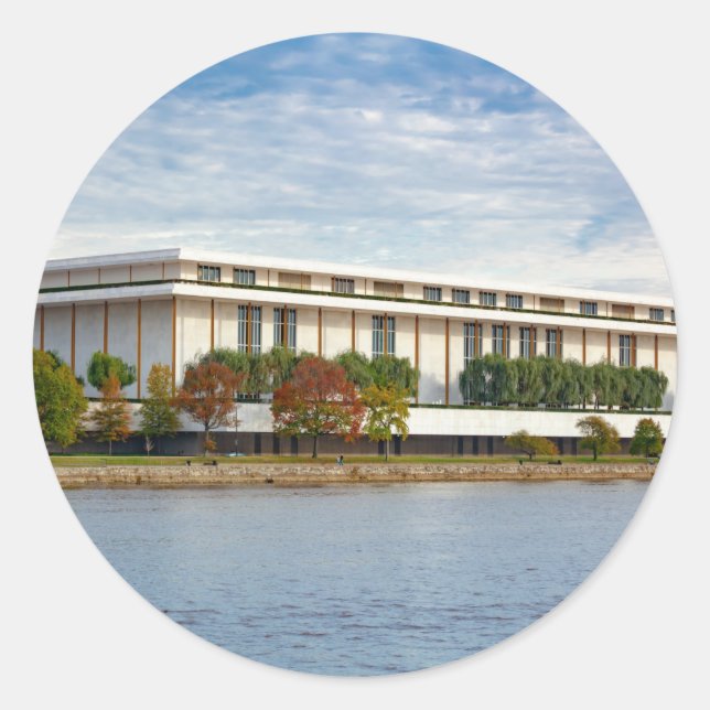 Kennedy Center Runder Aufkleber (Vorderseite)