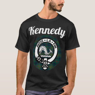 Kennedy Clan Scottish Name Coat Of Arms Tartan T-Shirt