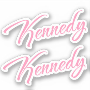 Kennedy Decorame in Pink x2 Aufkleber