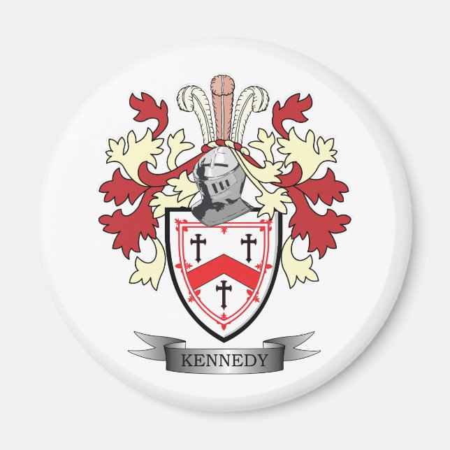 Kennedy Familienwappen Coat of Arms Magnet (Vorne)