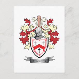 Kennedy Familienwappen Coat of Arms Postkarte