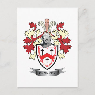 Kennedy Familienwappen Coat of Arms Postkarte
