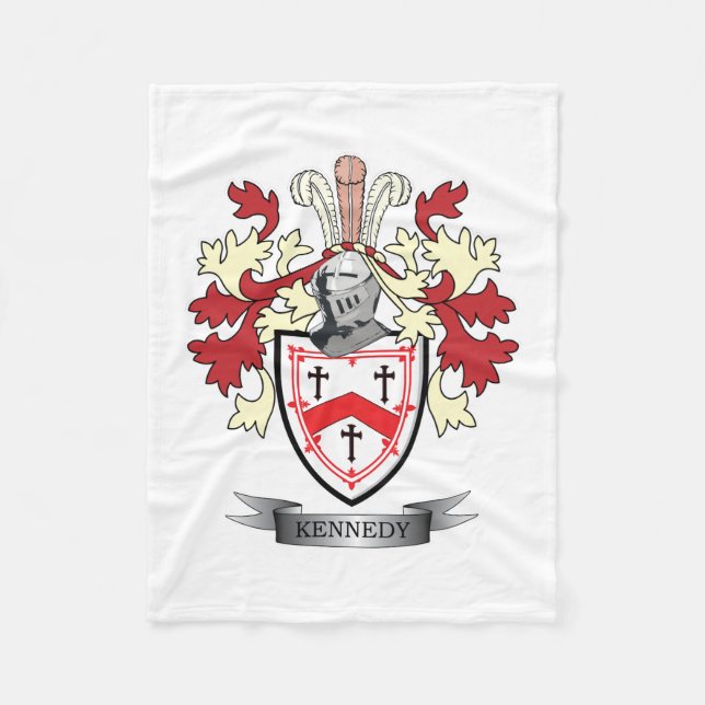 Kennedy-Familienwappen-Wappen Fleecedecke (Vorderseite)