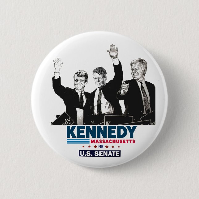 Kennedy für den US-Senat Button (Vorderseite)