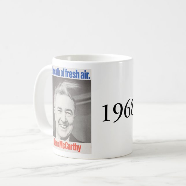 Kennedy gegen McCarthy 1968 Kaffeetasse (Vorderseite Links)