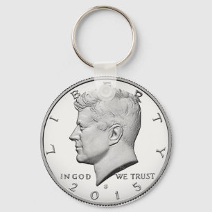 Kennedy Halb-Dollar-Schlüsselanhänger Schlüsselanhänger