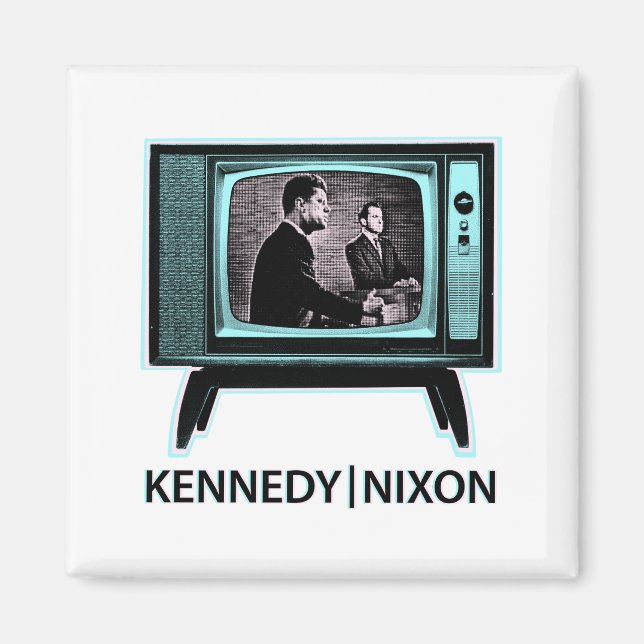 Kennedy Nixon 1960 Fernsehdebatte Magnet (Vorne)