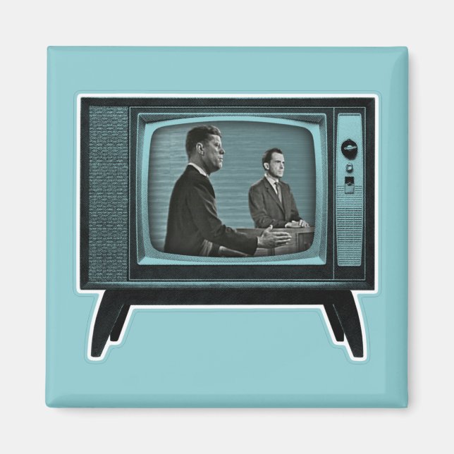 Kennedy Nixon 1960 Fernsehdebatte Magnet (Vorne)