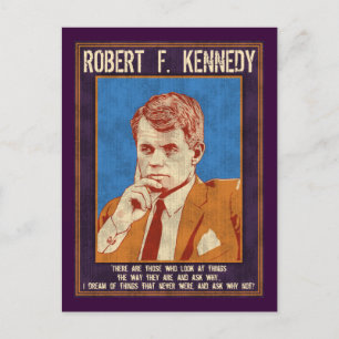 Kennedy, Robert - "Warum nicht?" Postkarte