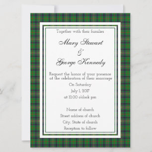 Kennedy Scottish Wedding Einladung