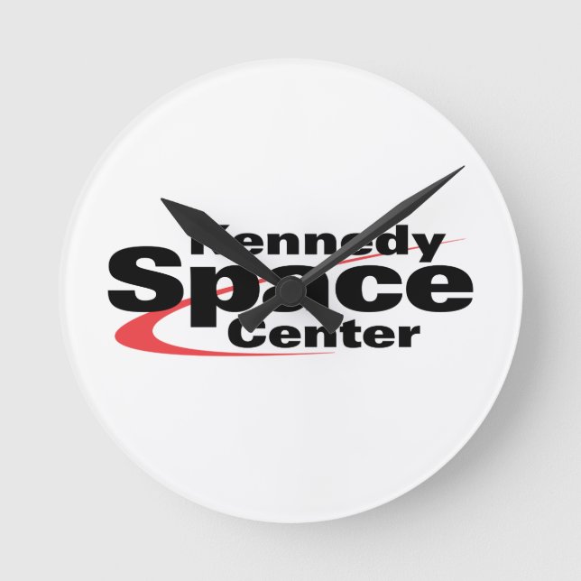 Kennedy Space Center Runde Wanduhr (Vorderseite)