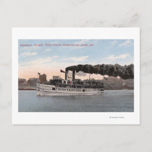 Kennedy Steamboat Verlassend für Bremerton Postkarte