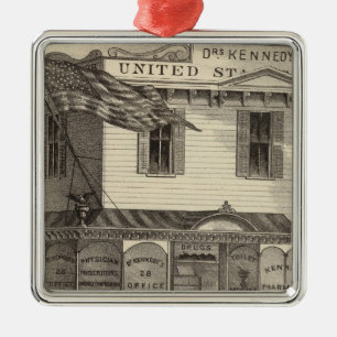 Kennedys Staat-Apotheke, Cape May Stadt Silbernes Ornament