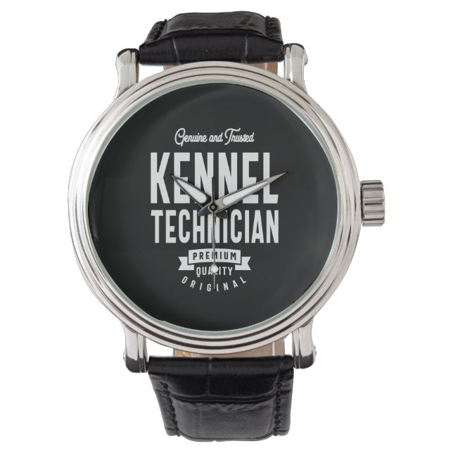 Kennel Technician Job Title-Geschenk Armbanduhr (Vorderseite)