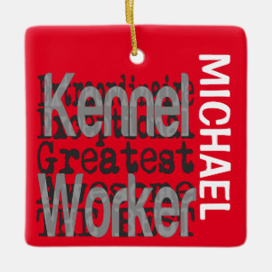 Kennel Worker Extraordinaire CUSTOM Keramikornament