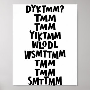 Kennen Sie den Muffin-Mann Dyktmm Nostalgie Lustig Poster