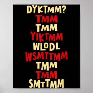 Kennen Sie den Muffin-Mann Dyktmm Nostalgie Lustig Poster