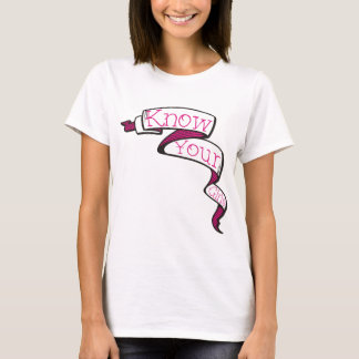 Kennen Sie Ihr Mädchen-Brustkrebs Awarness T-Shirt