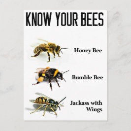 Kennen Sie Ihre Bienen Postkarte