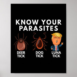 Kennen Sie Ihre Parasiten Hirsch Tick Hund Tick Lu Poster