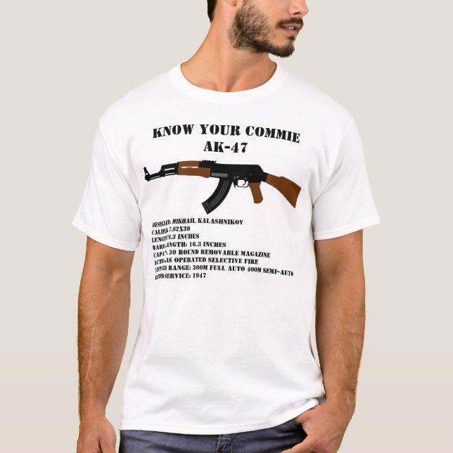 Kennen Sie Ihren Commie AK-47 T-Shirt (Vorderseite)