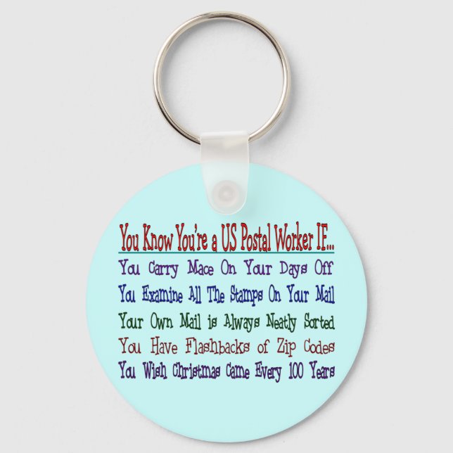 Kennen Sie Ihren POSTALARTEN, WENN Schlüsselanhänger (Vorderseite)