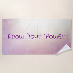 Kennen Sie Ihren Power Lila Lilac Strandtuch