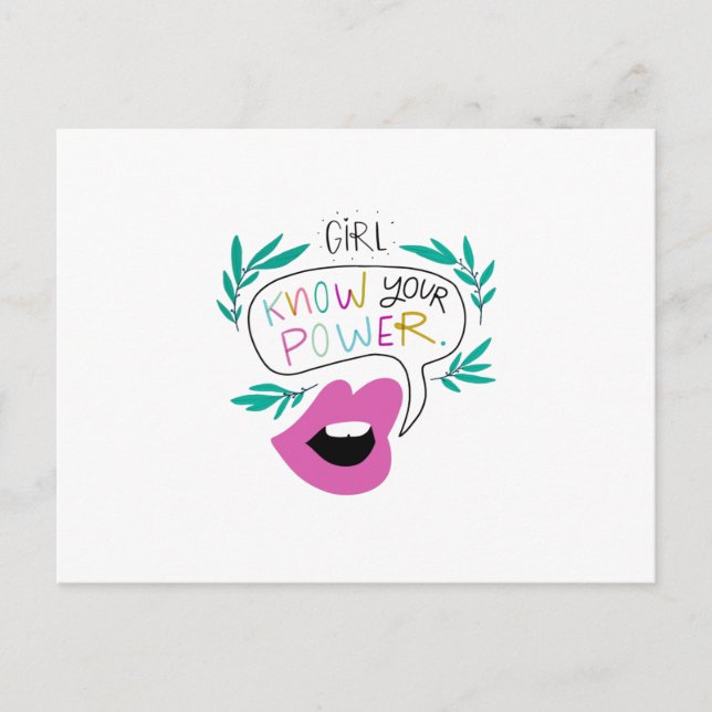 Kennen Sie Ihren Power Postkarte (Vorderseite)