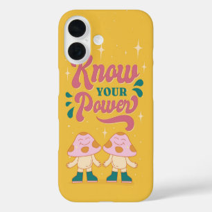 Kennen Sie Ihren Power Retro Mushroom ästhetisch iPhone 16 Hülle