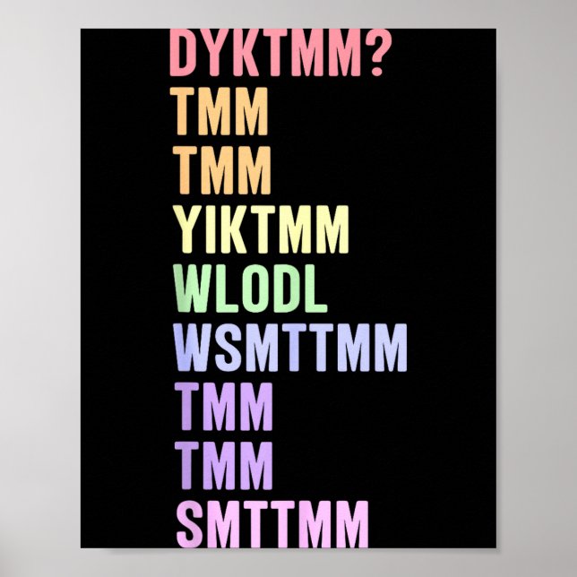 Kennen Sie Muffin Dyktmm Nostalgischer Spruch Poster (Vorne)