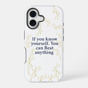 Kennen Sie sich selbst - Motivierend Angebot für S iPhone 16 Hülle