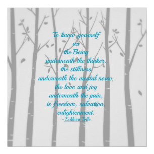 Kennen Sie sich selbst Poster