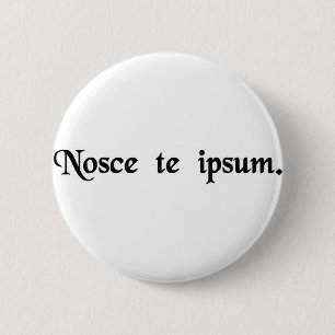 Kennen Sie thyself. Button