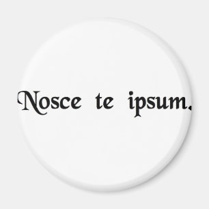 Kennen Sie thyself. Magnet