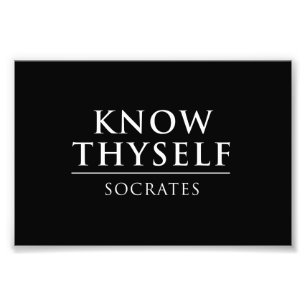 Kennen Sie Thyself - SOCRATES Fotodruck