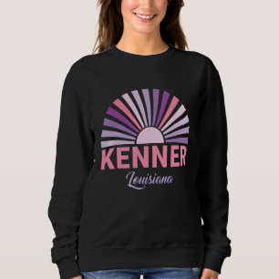 Kenner Louisiana Sunset Retro City Staat Liebe Sweatshirt