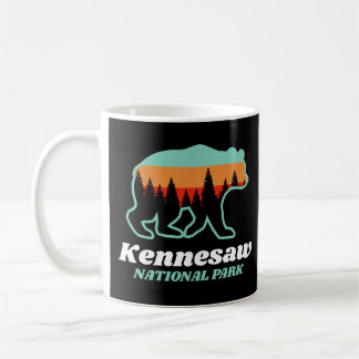 Kennesaw National Park Georgia Bear Retro Geschenk Kaffeetasse