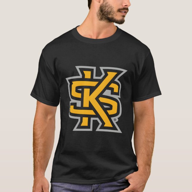 Kennesaw Staat Owls Icon Black T-Shirt (Vorderseite)