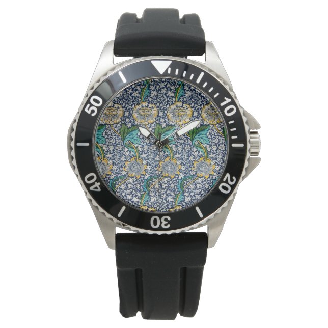 Kennet Pattern (von William Morris) Armbanduhr (Vorderseite)