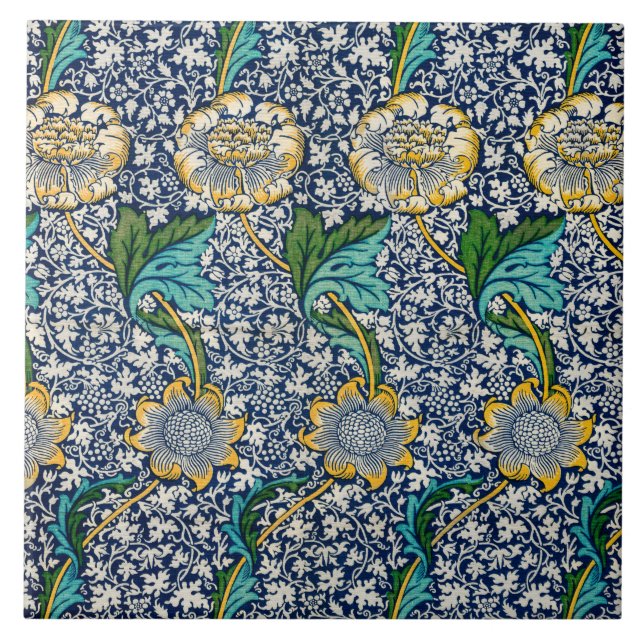 Kennet Pattern (von William Morris) Fliese (Vorderseite)