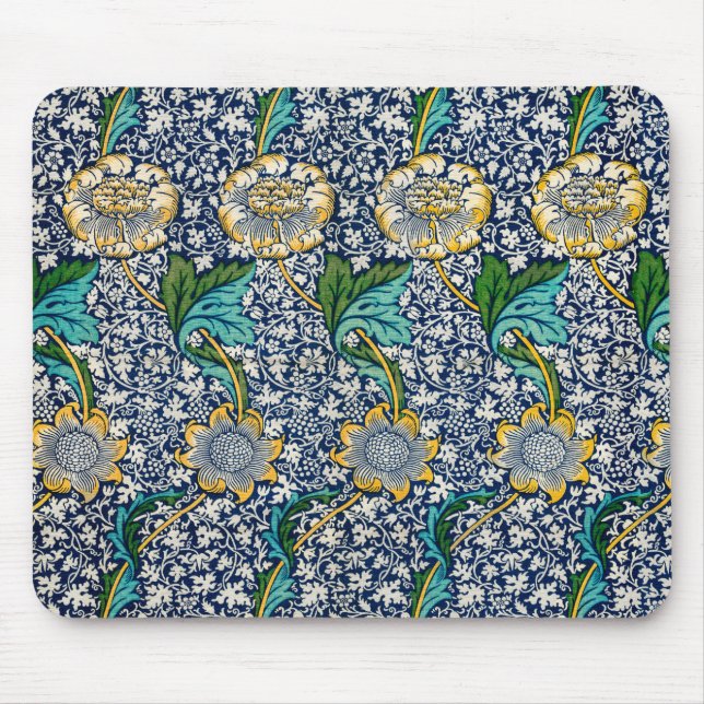 Kennet Pattern (von William Morris) Mousepad (Vorne)